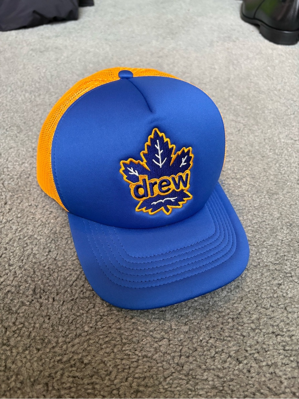RARE Drew Toronto Maple Leafs Mesh Trucker Hat